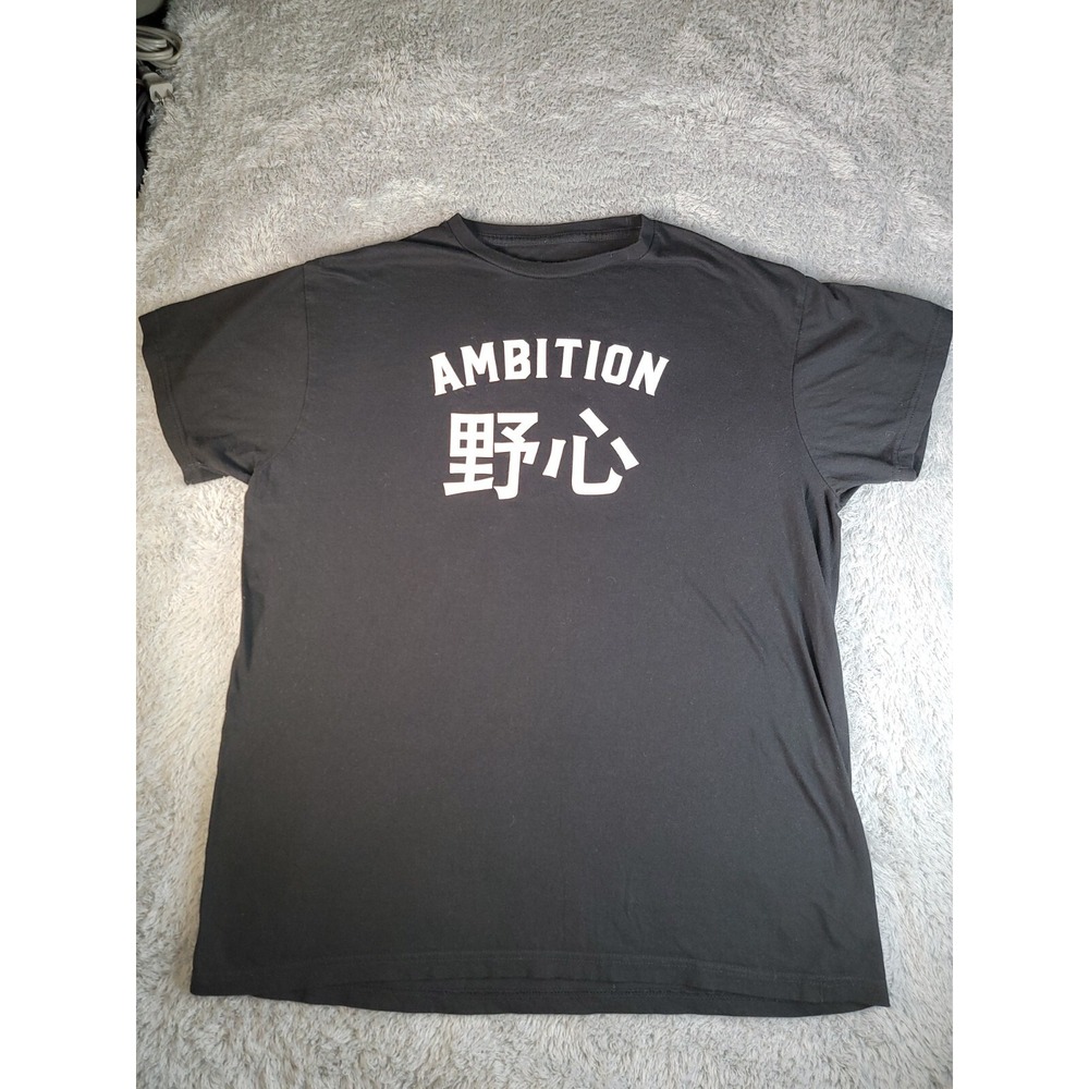 Franchise Los Angeles Ambition letters in chinese Black T-Shirt Size XL